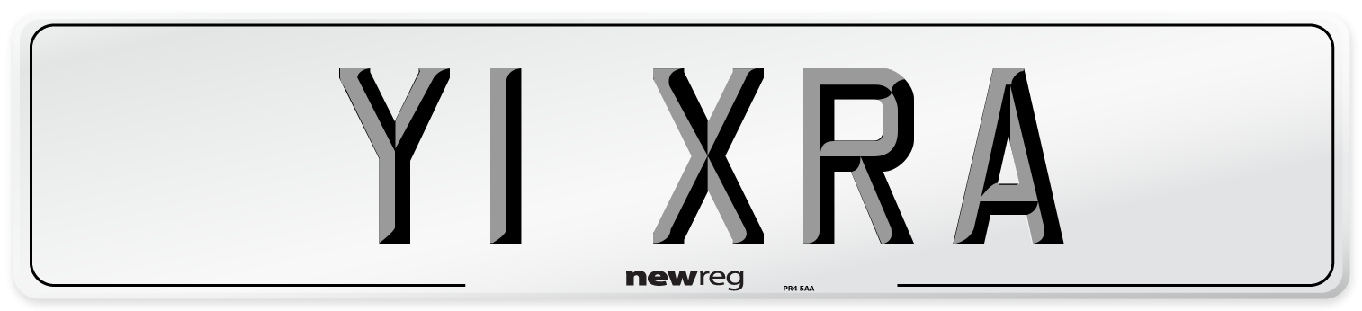 Y1 XRA Number Plate from New Reg